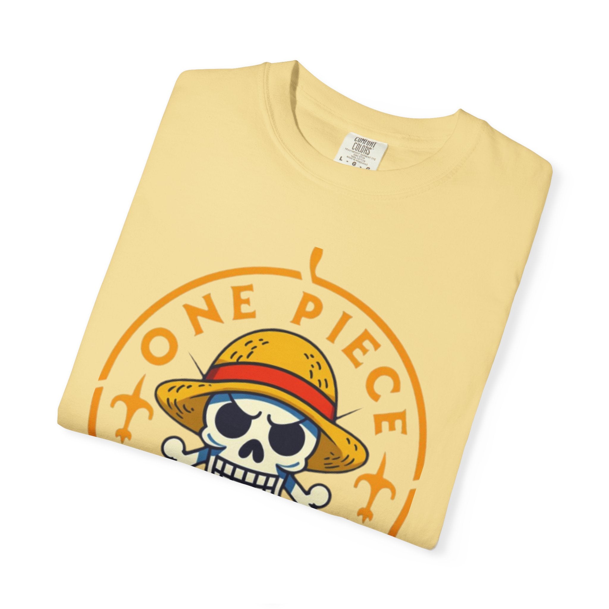 One Piece Treasures T-Shirt — Pirate Skull Straw Hat Graphic Tee