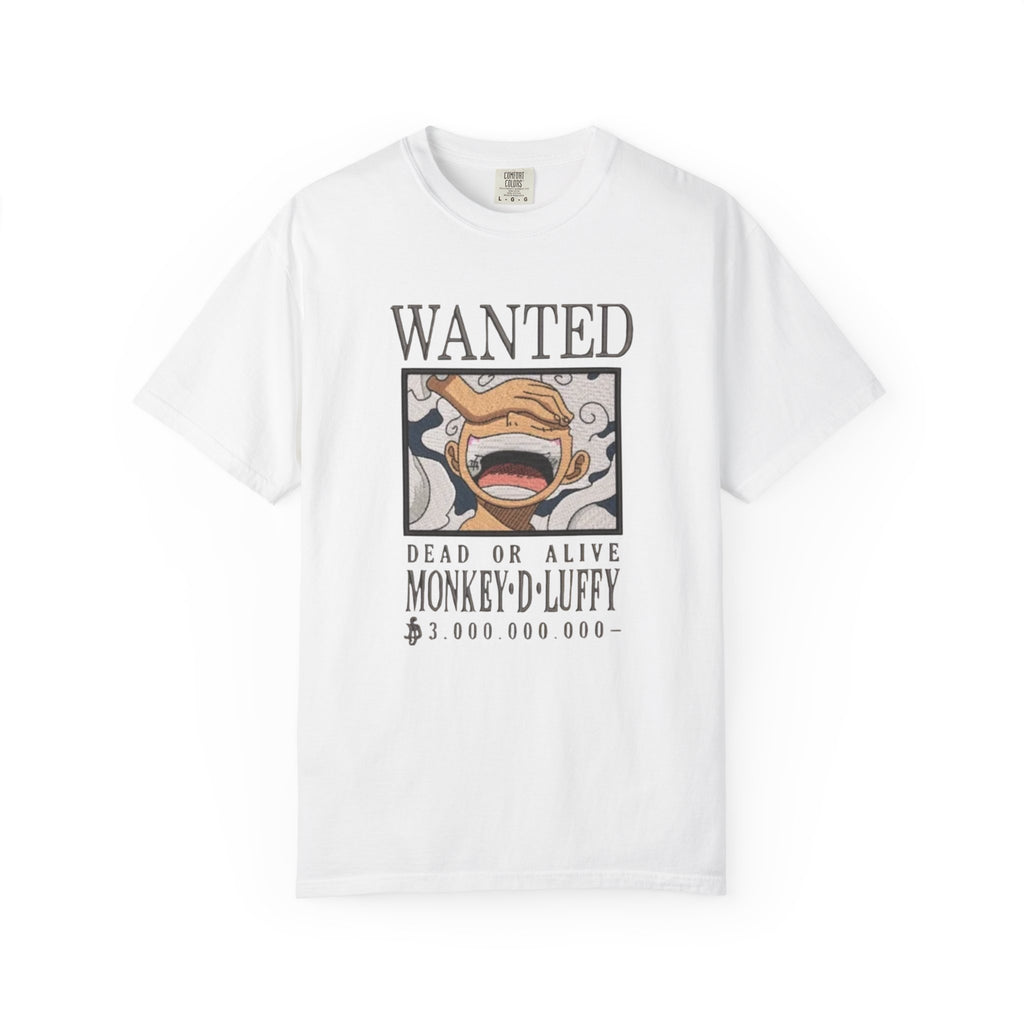 Wanted Poster T-Shirt — 'Monkey D. Luffy' Style Anime Graphic Tee
