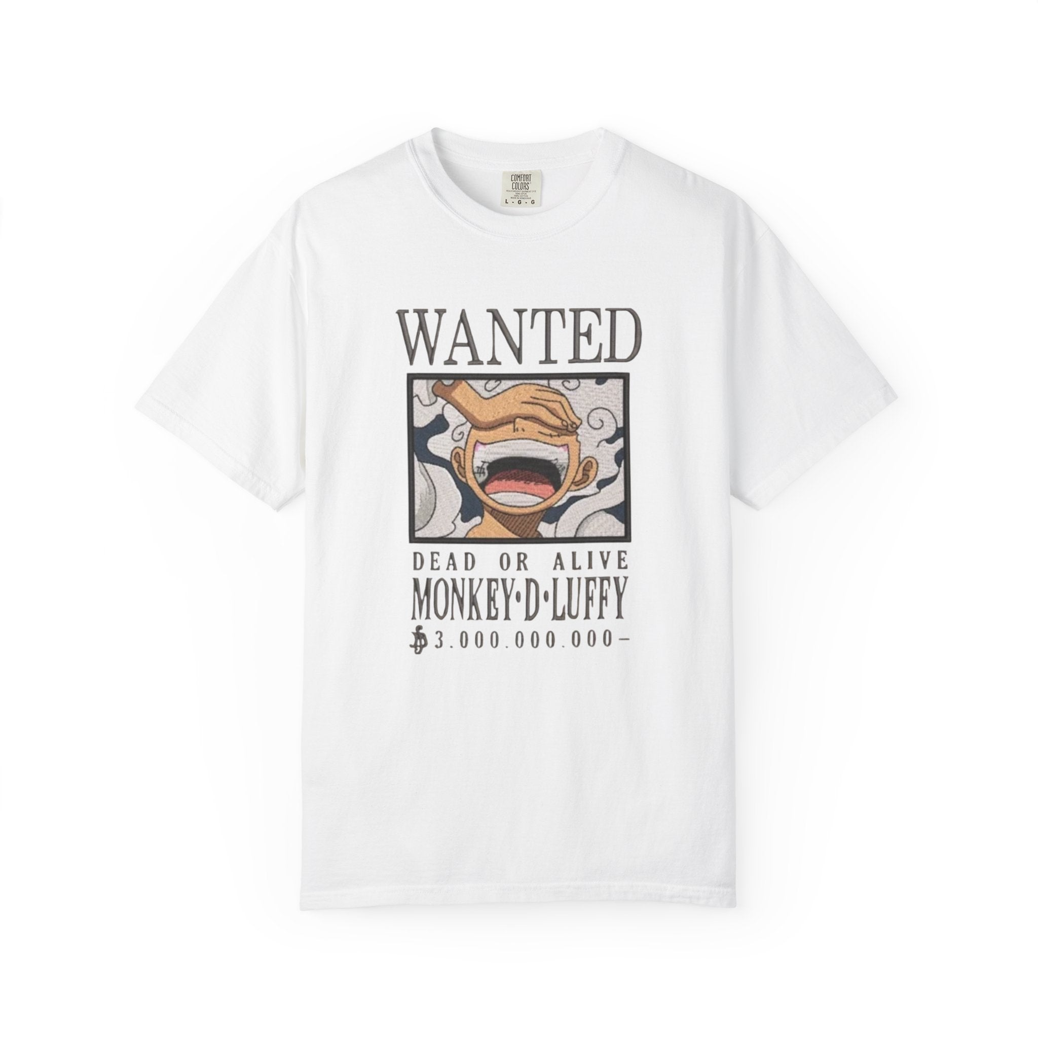 Wanted Poster T-Shirt — 'Monkey D. Luffy' Style Anime Graphic Tee