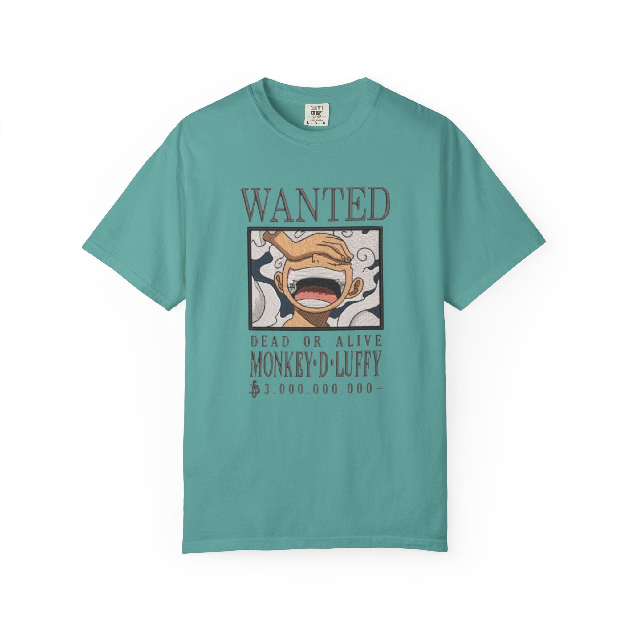 Wanted Poster T-Shirt — 'Monkey D. Luffy' Style Anime Graphic Tee