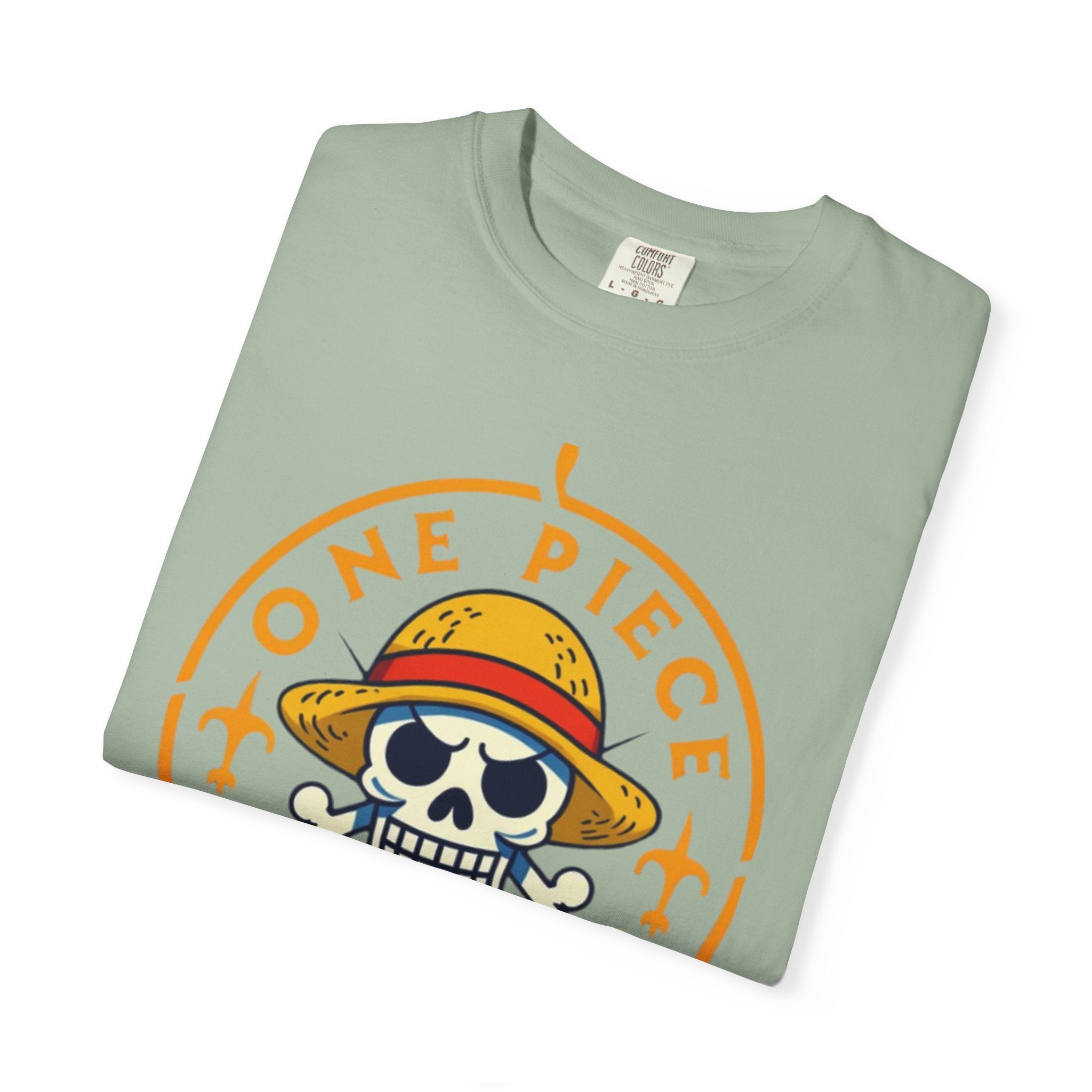 One Piece Treasures T-Shirt — Pirate Skull Straw Hat Graphic Tee