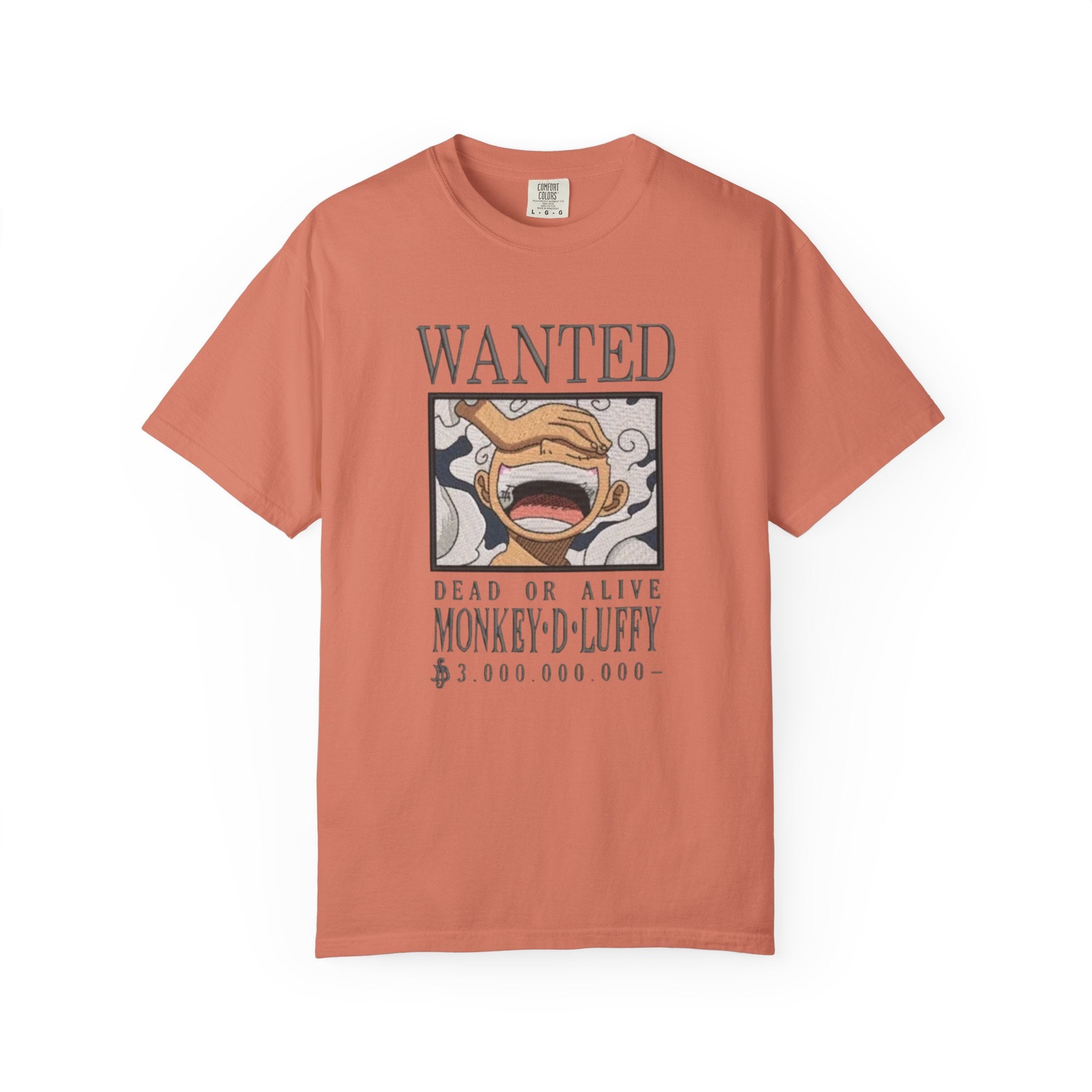 Wanted Poster T-Shirt — 'Monkey D. Luffy' Style Anime Graphic Tee
