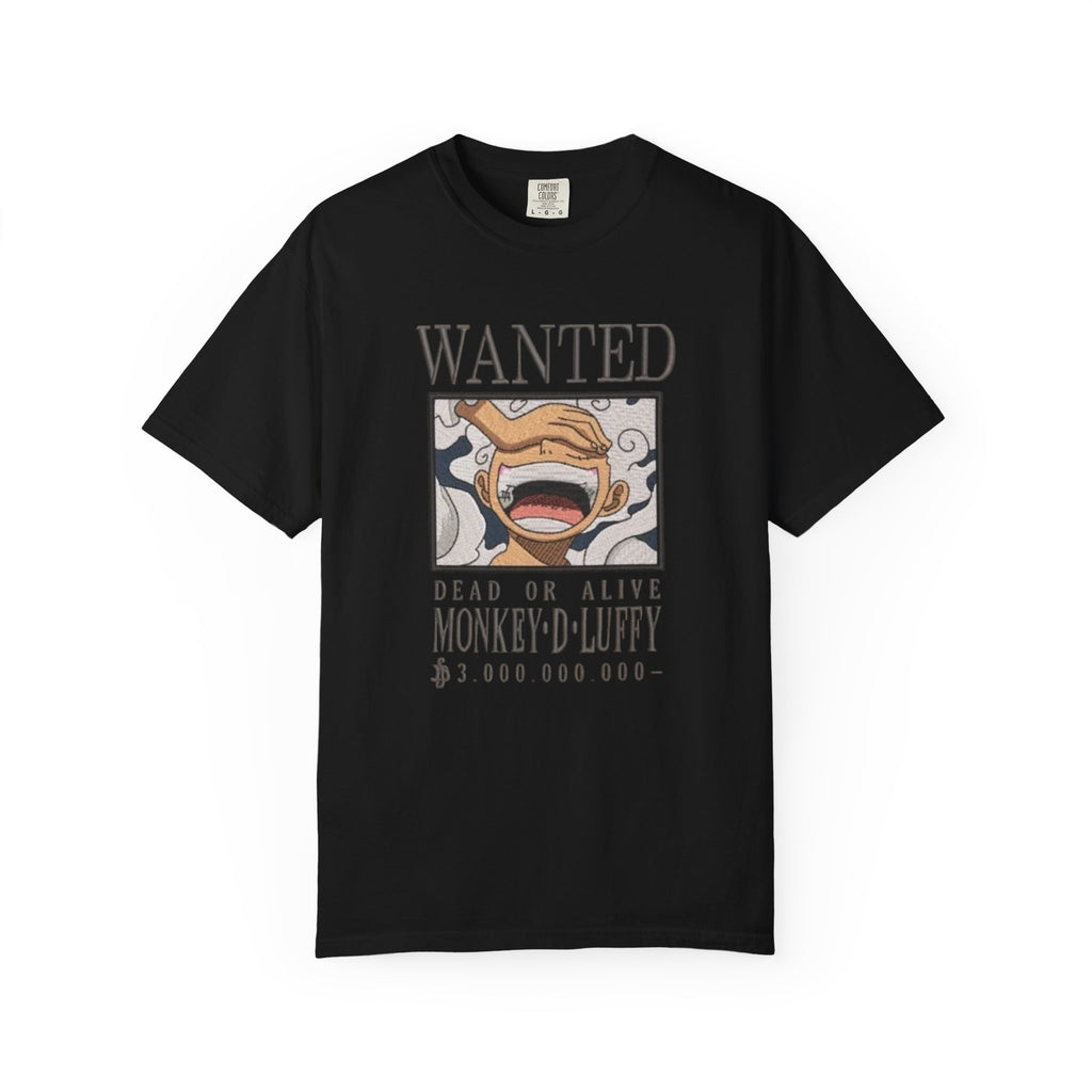 Wanted Poster T-Shirt — 'Monkey D. Luffy' Style Anime Graphic Tee
