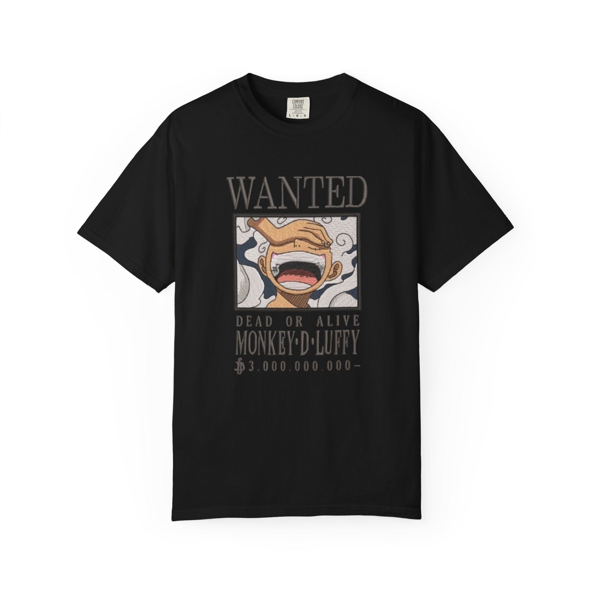 Wanted Poster T-Shirt — 'Monkey D. Luffy' Style Anime Graphic Tee