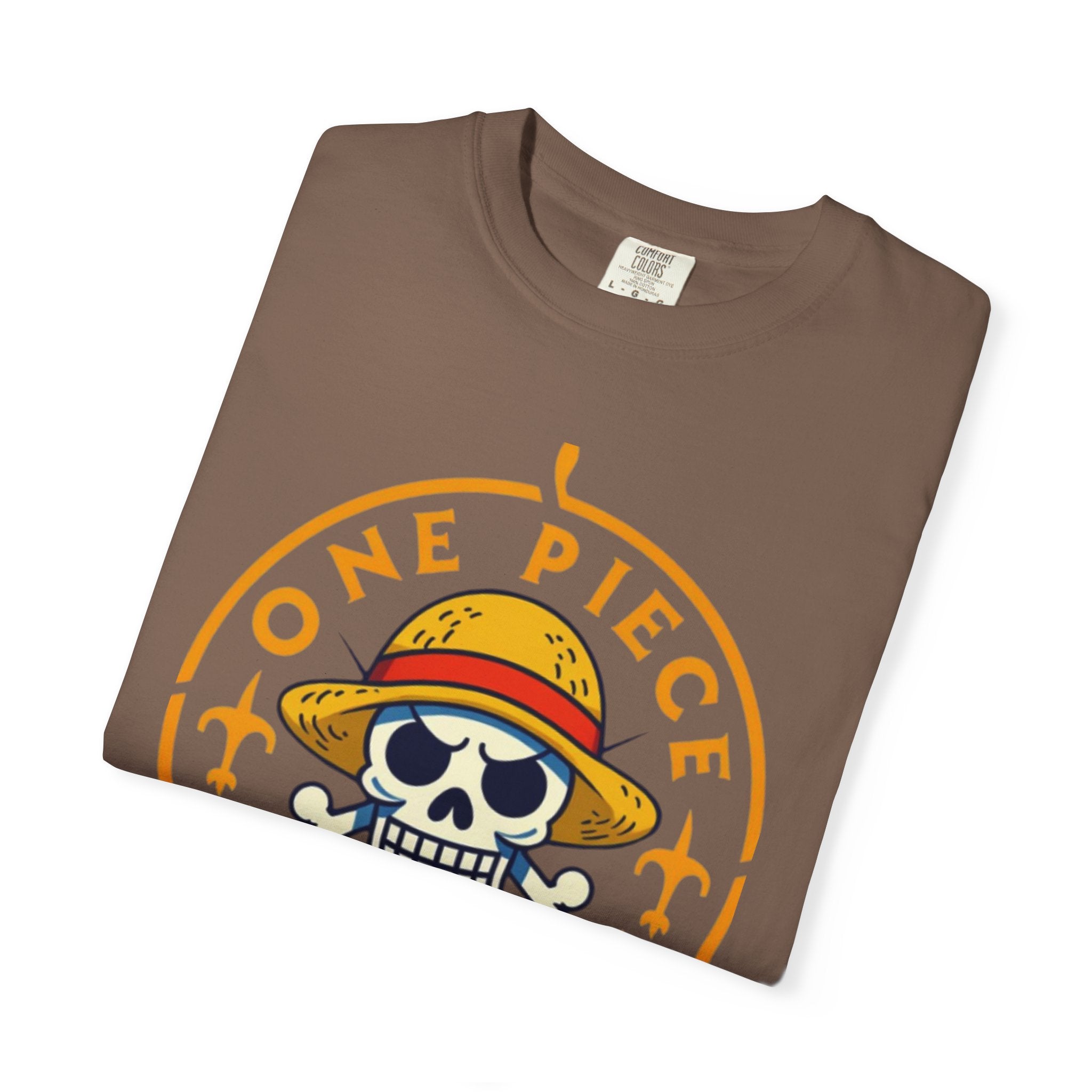 One Piece Treasures T-Shirt — Pirate Skull Straw Hat Graphic Tee