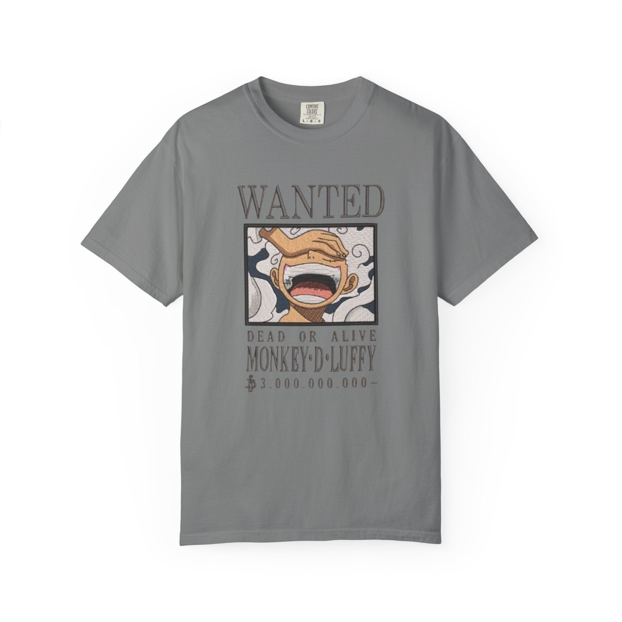 Wanted Poster T-Shirt — 'Monkey D. Luffy' Style Anime Graphic Tee