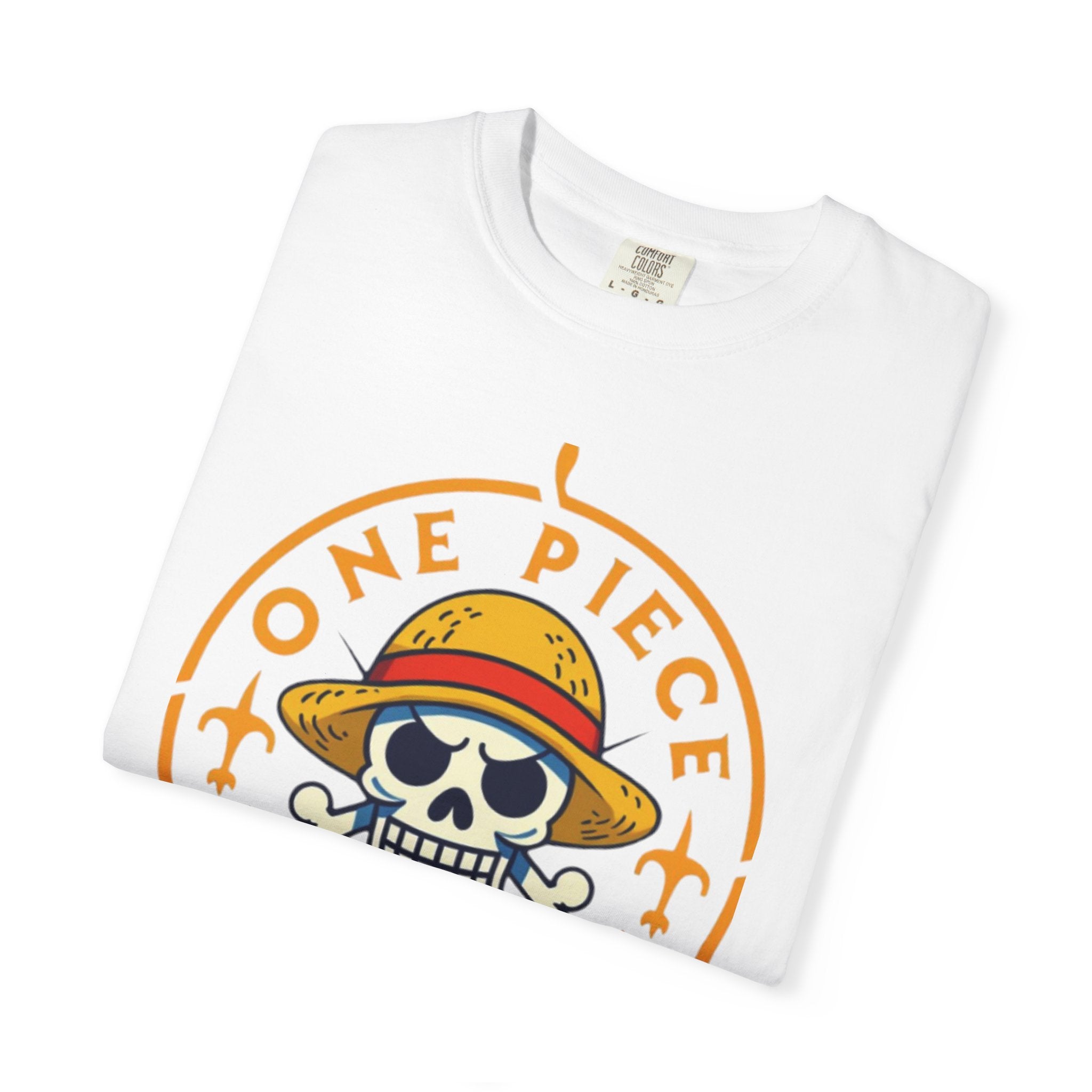One Piece Treasures T-Shirt — Pirate Skull Straw Hat Graphic Tee