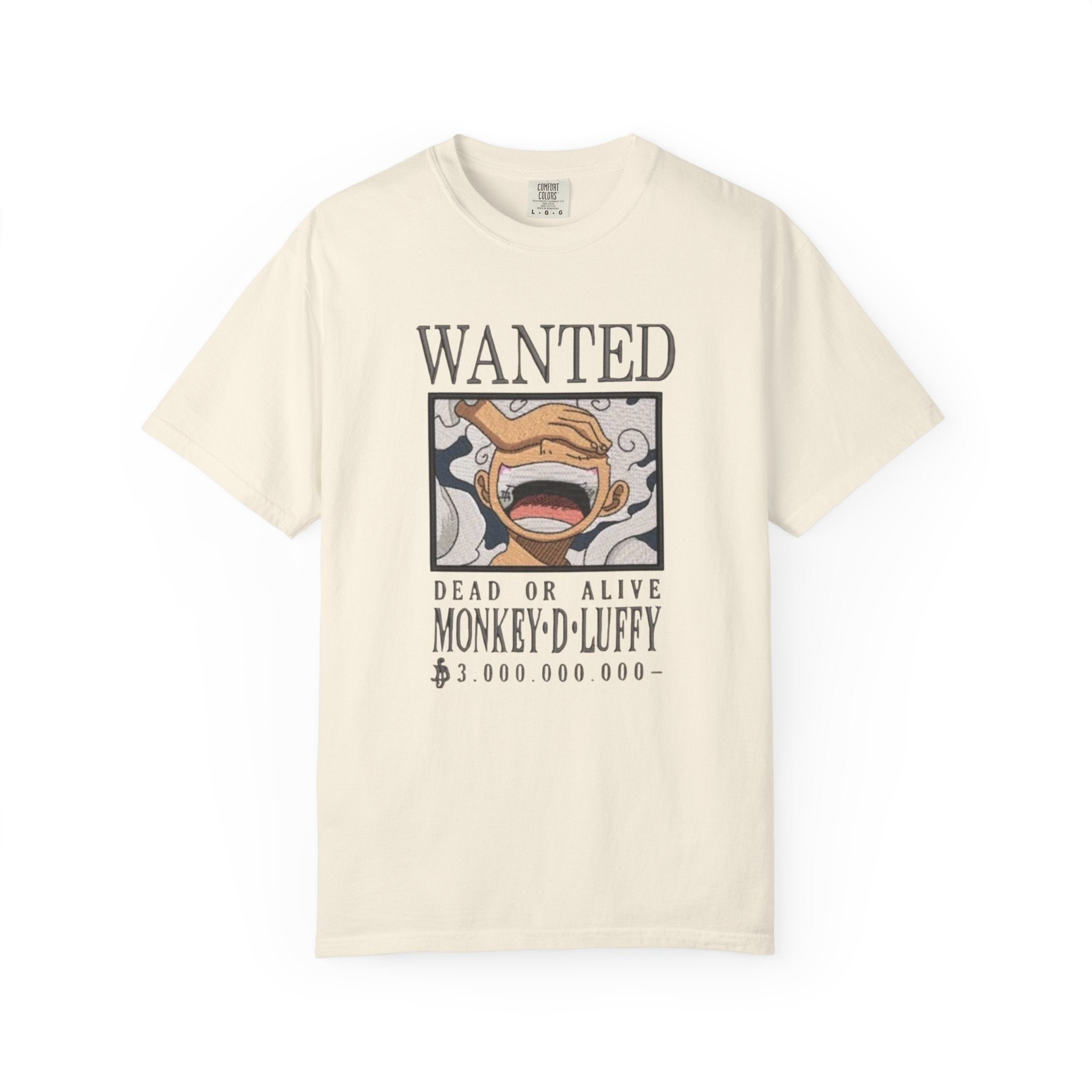 Wanted Poster T-Shirt — 'Monkey D. Luffy' Style Anime Graphic Tee