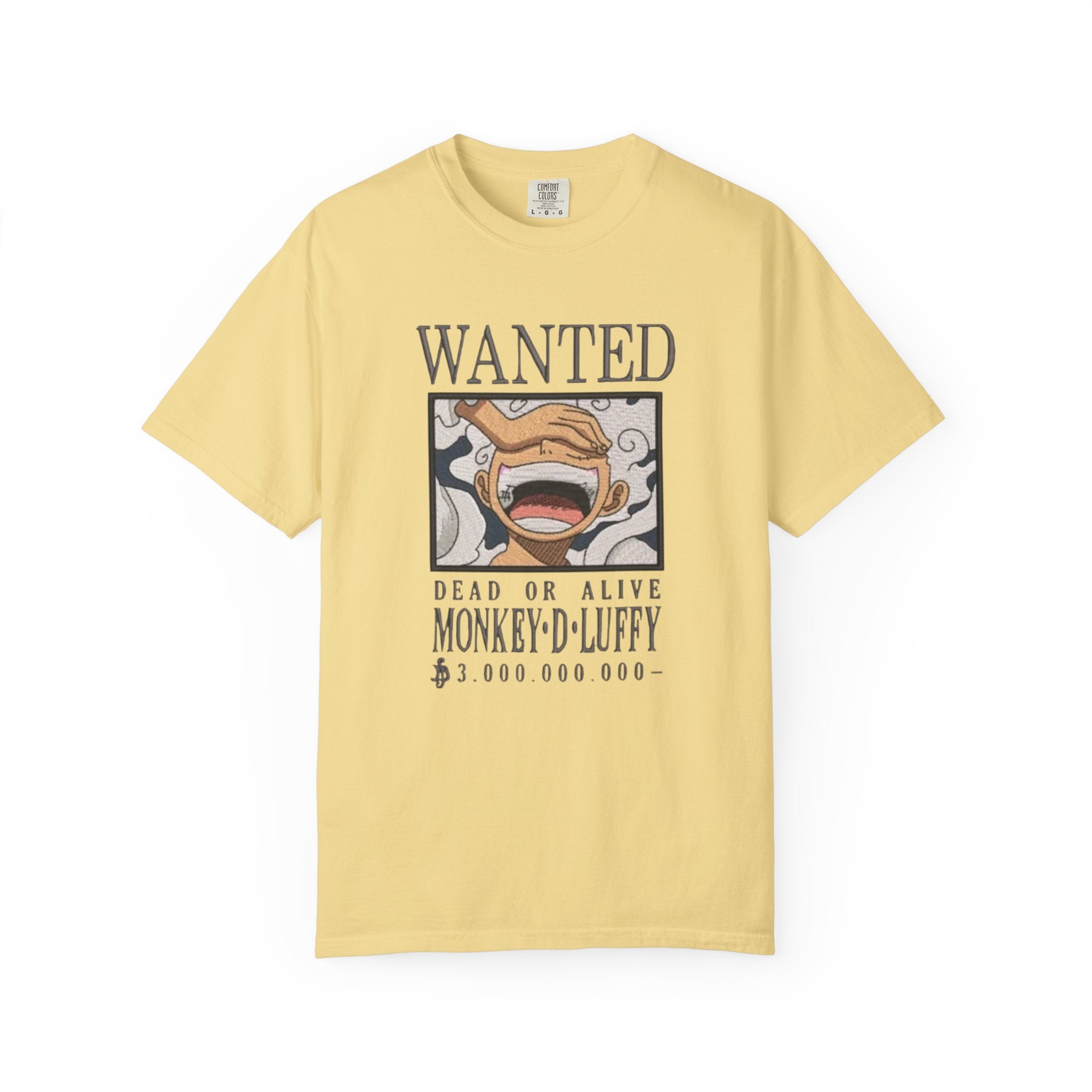 Wanted Poster T-Shirt — 'Monkey D. Luffy' Style Anime Graphic Tee