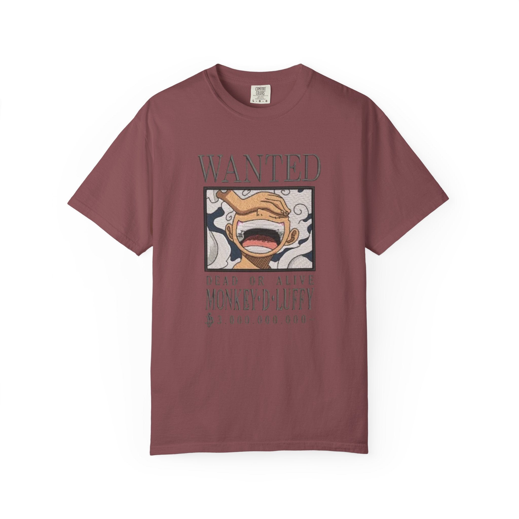Wanted Poster T-Shirt — 'Monkey D. Luffy' Style Anime Graphic Tee