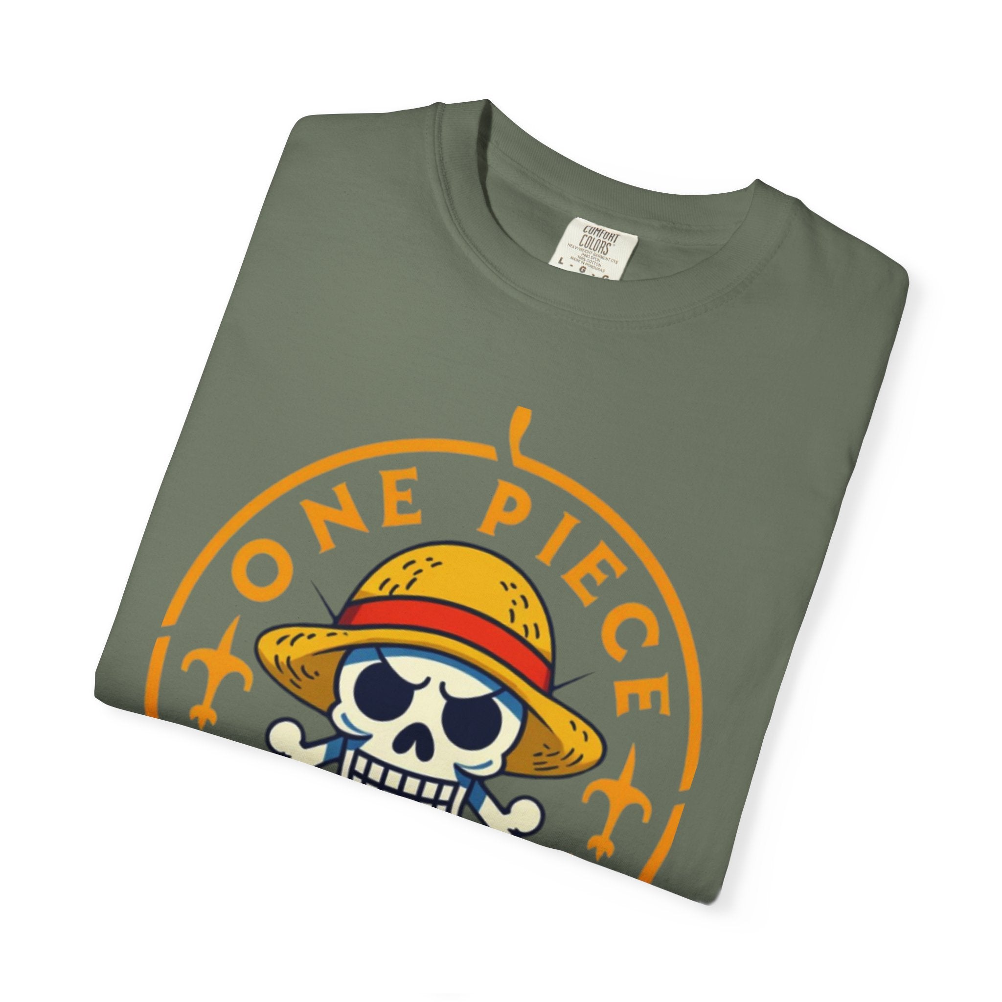 One Piece Treasures T-Shirt — Pirate Skull Straw Hat Graphic Tee