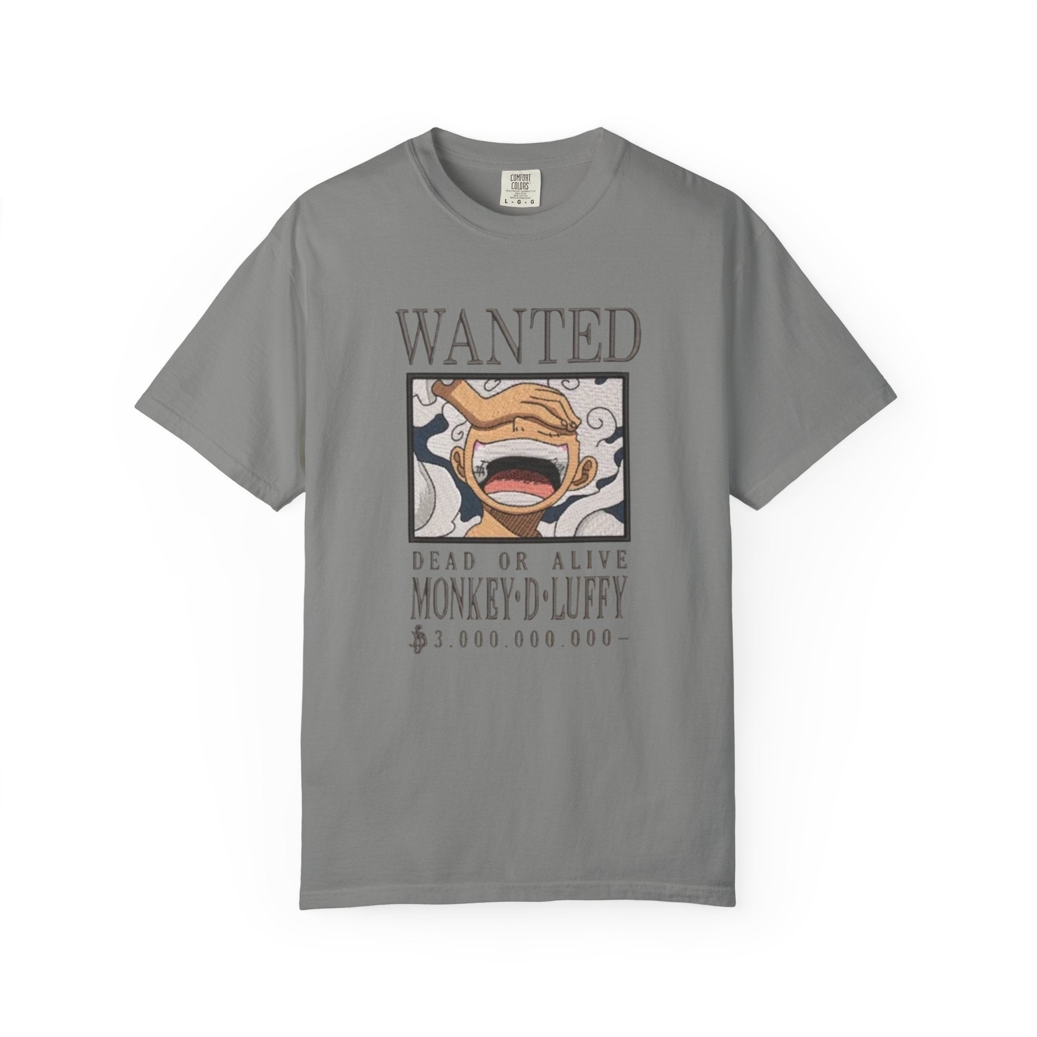 Wanted Poster T-Shirt — 'Monkey D. Luffy' Style Anime Graphic Tee